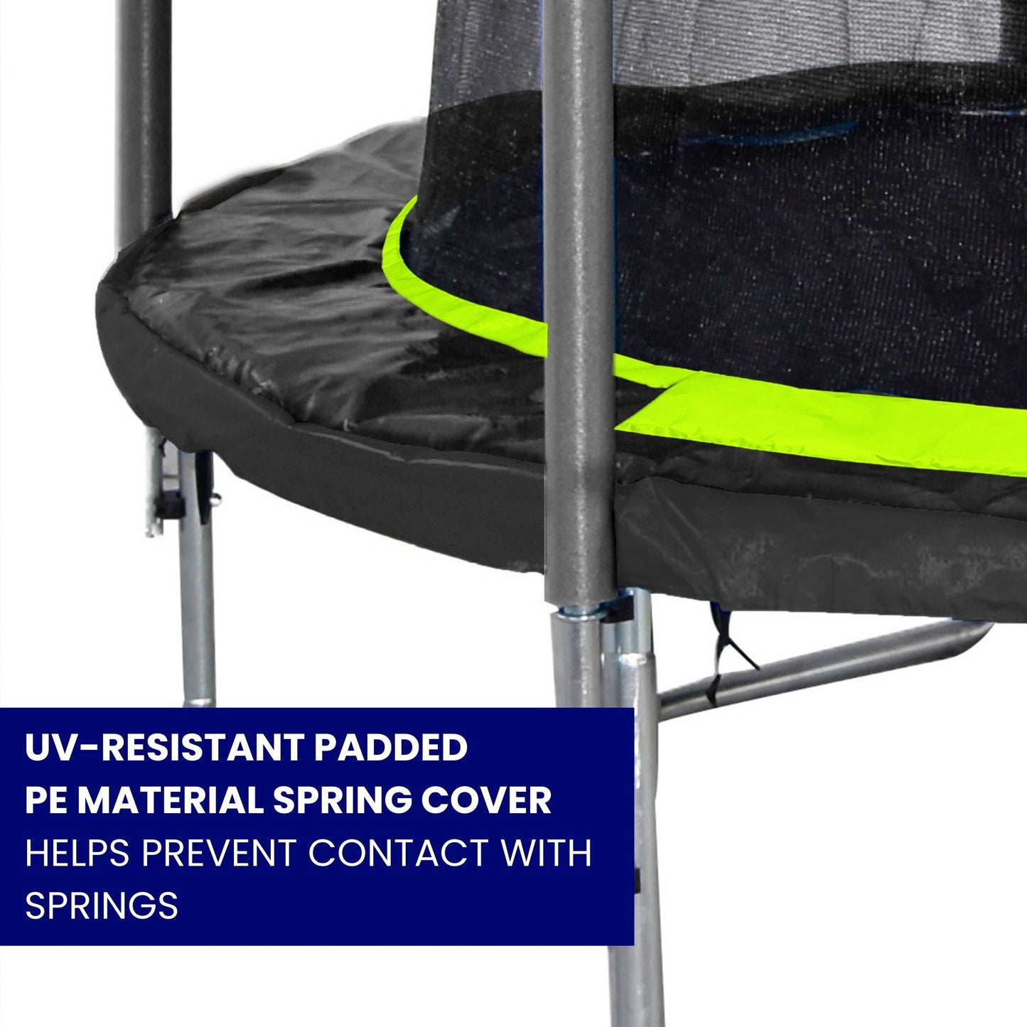 Sportspower Bounce Pro 14' Round Trampoline with Safety Enclosure in Green and Black