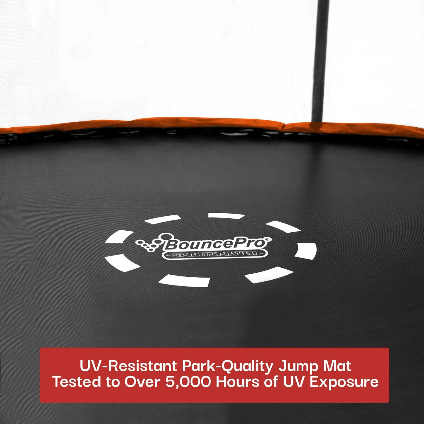 Bounce Pro 14ft Trampoline with SteelFlex Enclosure System, Basketball, Flashlite Zone Game, Electron Shooter, Phone Pouch, 4 socks & Double Net